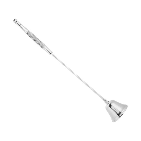 1Pcs Fashion Stainless Steel Bell Shaped Candle Snuffer Wick Trimmer Cover Hand Tool(sliver)