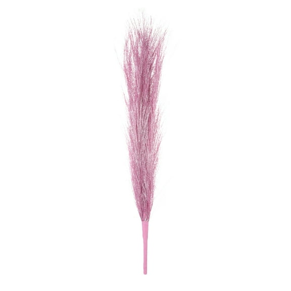 Uxcell Faux Pampas Grass 17.7" Small Fake Pampas Grass for Home Wedding Vase Decoration 1 Pink