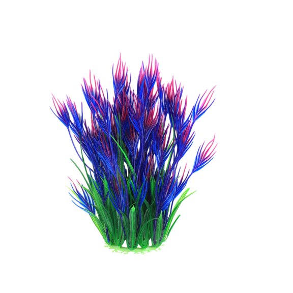1Pcs Fish Tank Accessories Plants, Fish Tank Decorations, Aquarium Decor Plants (Purple)