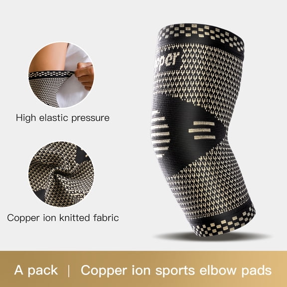 1Pcs Fitness Elbow Brace Compression Support Sleeve for Tendonitis, Tennis Elbow, Golf Treatment - Reduce Joint Pain