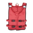thumbnail image 1 of 1Pcs Fixed 4 Buckle Reflective Foldable Flotation Vest, Life Jacket for Night or Low Light Use for Adult Red, 1 of 8