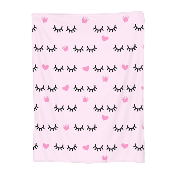 1Pcs Flannel Digital Print Cozy And Fashionable Soft And Warm Eyelash Small Throw Blanket Air Conditioner Blanket Sofa Blanket