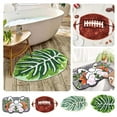 thumbnail image 1 of 1Pcs Floor Mat Bath Mat for Bathroom Green Boho Bathroom Rugs Non Slip Cute Leaves Small Bath Rug Soft Absorbent Washable Carpet for Tub Shower Doormat Decor Carpet, 1 of 5