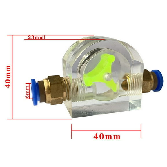 1Pcs Flow Meter Water Cooling Monitor Spindle Motor Rotation Cooling Indicator For Computer Heat Pipes Connectors