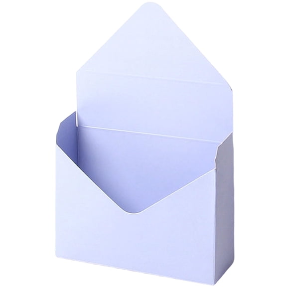 1Pcs Flower Envelope Box,Folding Storage Box,Waterproof Envelop Paper Boxes,Hand Folding Bouquet Flower Box for Wedding Engagement Valentines Day Birthday Graduation Party Decor(Purple)