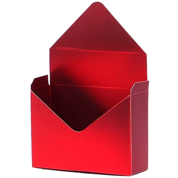 1Pcs Flower Envelope Box,Folding Storage Box,Waterproof Envelop Paper Boxes,Hand Folding Bouquet Flower Box for Wedding Engagement Valentines Day Birthday Graduation Party Decor(Red2)