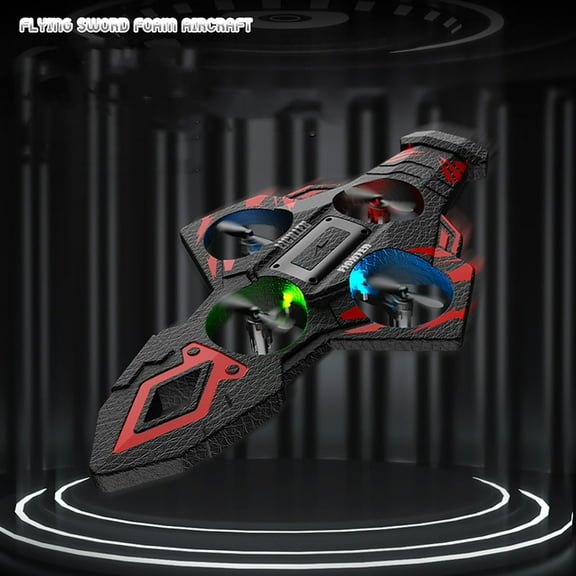 1Pcs Flying Sword Toy - 11.1"x7.6" Gesture Control with LED Lights, Remote Control Stunt Glider with 360 Fliping, Safe for Indoor Outdoor Flight Training by Beginners