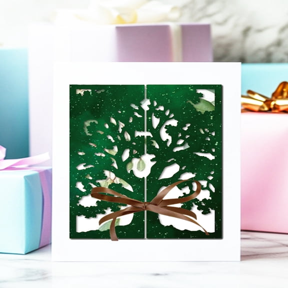1Pcs Foldable Card Theme DIY Embossing Stencil Tree Carbon Steel Cutting Dies Stencils DIY Craft Scrapbooking Tool for Embossing Photo Decorative