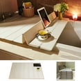 thumbnail image 1 of 1Pcs Folding Bathtub Cover Under $5! Yannianjz Foldable Bathtub Cover, Bathtub Tray Shelf for Soaking, Non-Slip Insulated Tub Caddy for Bath Bombs, Wine Glass, Laptop, No Installation Needed, 1 of 9