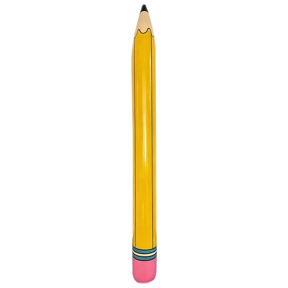 1Pcs Fun Inflatable Pencil Balloon for Graduation Decoration Welcome Backs to Party Supplies Crayon Decor for Garden, 43X4In (Yellow1)
