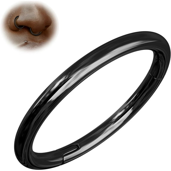 1Pcs G23 Titanium Nose Rings Hoops for Women 20/18/16G Septum Rings Nose Piercings Jewelry Lip Conch Helix