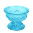 thumbnail image 1 of 1Pcs Glass Holy Water Offering Bowl - Multi-Purpose Candle Stand for Buddha Altar Prayer Home Blessing Wedding Decor, 3X2In (Blue), 1 of 9