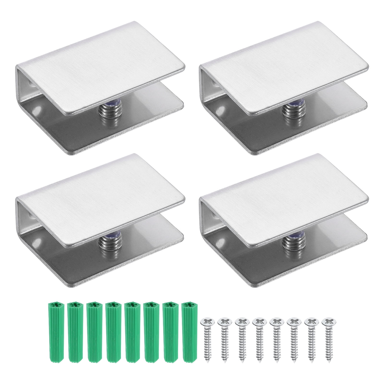 1Pcs Glass Shelf Brackets, Adjustable Brushed Glass Shelf Bracket, Wall