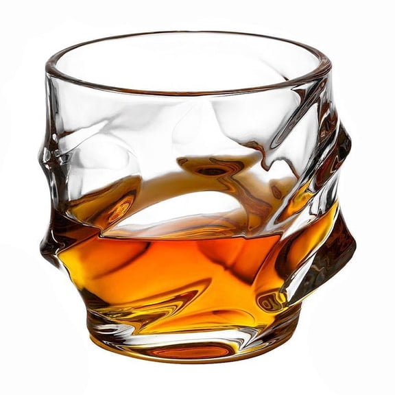1Pcs Glass Whiskey Glasses,Japanese Whiskey Glasses,Heavy Crystal Bar Glassware Old Fashioned Whiskey Glasses,Rocks Glasses Set Bourbon Gifts for Christmas for Father Men