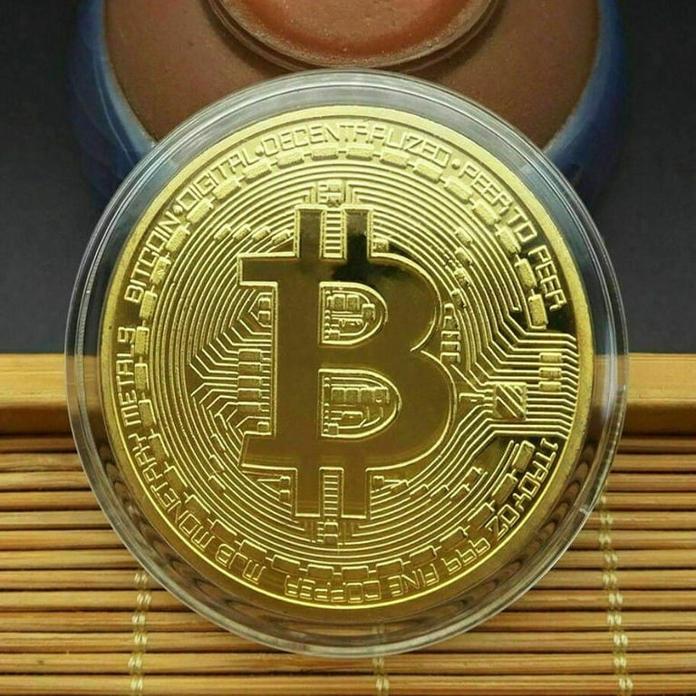 1Pcs Gold Bitcoin Coins Commemorative 2020 New Collectors Gold