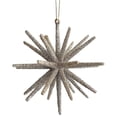 thumbnail image 1 of 1Pcs Gold Star Shaped Christmas Hanging Ornament, Star Pendant for Xmas Tree Winter Holiday Home Decor, Starburst Plastic Decoration, 5X5In, 1 of 6