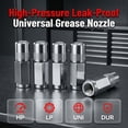 thumbnail image 1 of 1Pcs Grease Gun Nozzle tip, High-Pressure Leakproof Universal Grease Nozzle, Metal Replacement Grease tip Nozzle Fitting Nipple Grease Gun Lubrication Accessories, Steel Copper Grease Gun, 1 of 6