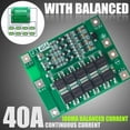thumbnail image 1 of 1Pcs Green 4S 40A 14.8V 16.8V Li-Ion Lithium 18 650 Battery Pcb Bms Board, 1 of 9