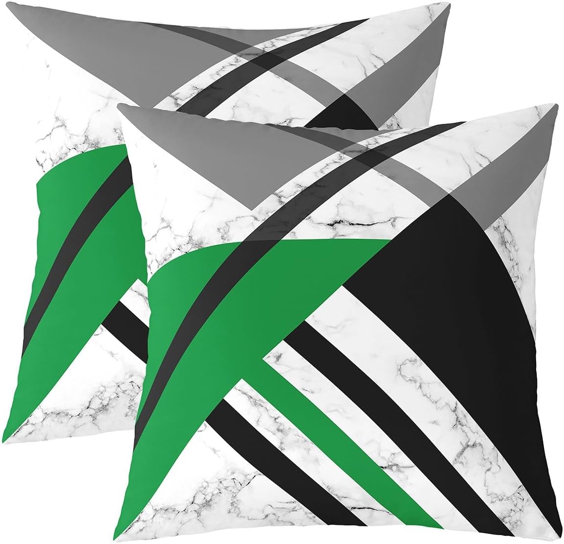 1Pcs Green Black Grey Throw Pillow Covers for Kids Geometry Pillow