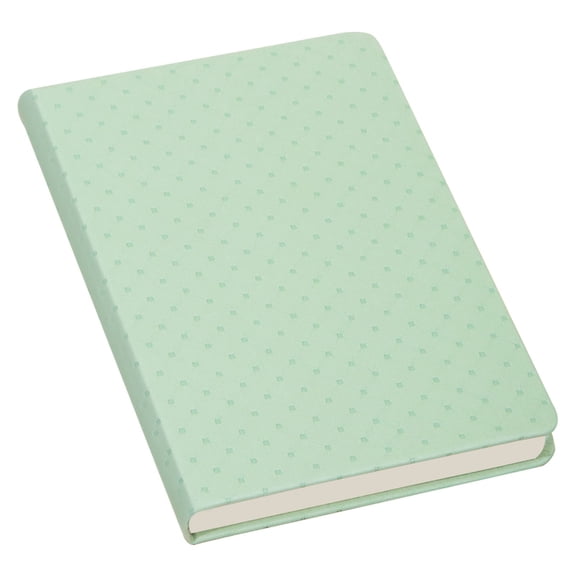 1Pcs Green Leather Notebook with Bookmark, Dot Grid Journal Lies Flat for Writing, Water Resistant Cover