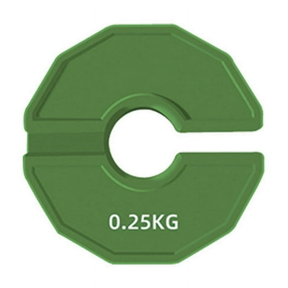 1Pcs Gym Micro-Type Plates Dumbbell Fractional Weight Plate Rubber Fractional Weight Plates Add-on Change Green 0.25KG