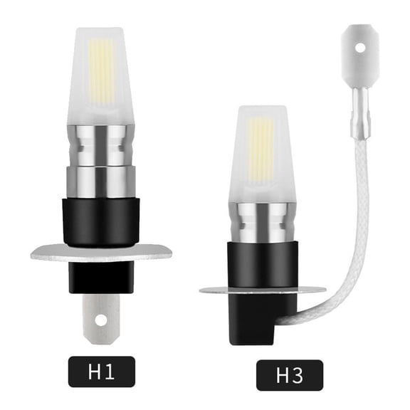 1Pcs H1 H3 Cob Led Fog Light Bulb High Power Driving Lamp 12V-24V White 300Lm Auto Accessories Tools H3 Fangkenuo