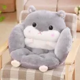 thumbnail image 1 of 1Pcs Hamster Semi Surrounded Pillows, 21'' Plush Hamster Shaped Throw Pillow, Butt Cushion, Floor Pillow, Decorative Seating Cushion for Bedroom, Sofa, Chair, Cute Room Decor,Gray, 1 of 4