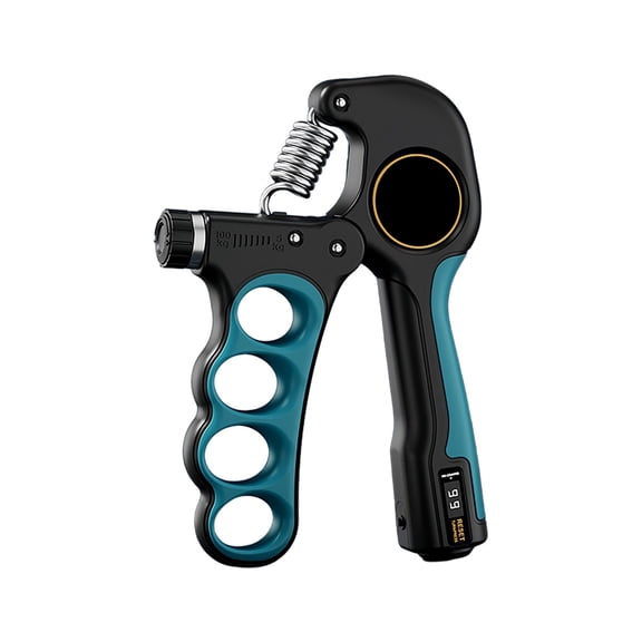 1Pcs Hand Grip Strengthener Trainer with Adjustable Resistance 11-220Lbs, Automatic Counter & Ergonomic Design, Forearm Exerciser for Athletes Arthritis Relief and Injury Recovery Use 5x6.9 Inch