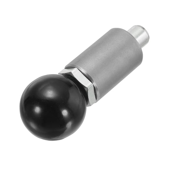 1Pcs Handle Spring-Loaded Pull Pins, Alloy Steel Spring Plungers/Dowel Pins Handle Pull Rod knobs for Shelving System Fitness Equipment, Ball Knob 1.3" Diameter 0.5"x0.5" Rod Size