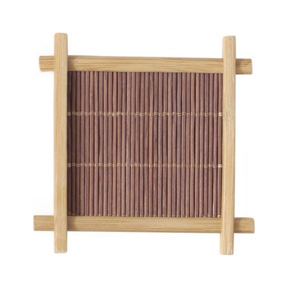 1Pcs Handmade Bamboo Coaster Kung Fu Tea Accessories,Tic-Tac-Toe Coffee Cups Pad,Bamboo Coasters Insulation Tea Set,Kitchen Placemats Accessories