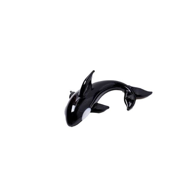 1Pcs Handmade Tiny Whale Figurines Glass Sea Ocean Animal Ornaments for Home Office Table DecorStyle 6