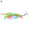 thumbnail image 1 of 1Pcs Hard Bait 3D Eyes Fishing Lure Butter Fly Insects Various Style Salmon Flies Trout Single Dry Fly Fishing Lures 4.5cm/3.4g Fishing Tackle - Treble Hook Design, 1 of 8
