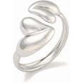 thumbnail image 1 of 1Pcs Heart Open Rings for Women Adjustable Knuckle Rings Personalized Ring for Anniversary Birthday Valentine's Day Trendy Gift Stainless Steel Color ID: 16mm, 1 of 3