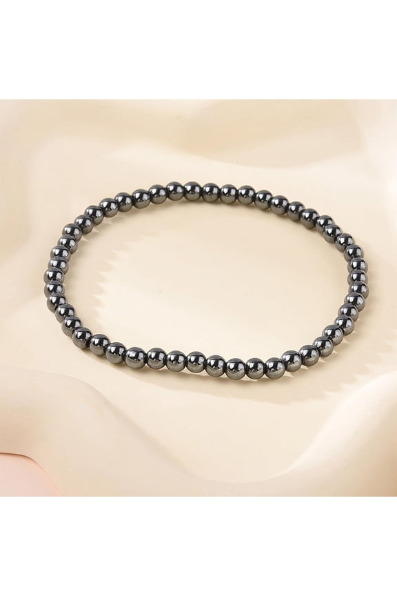 1Pcs Hematite Stretch Bracelets Round Bracelets Ornament Jewelry Decoration DIY