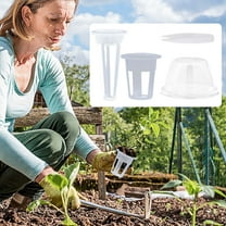 1Pcs Hydroponic Net Pots, Plastic Slotted Mesh Net Cup Pots for Hydroponic System