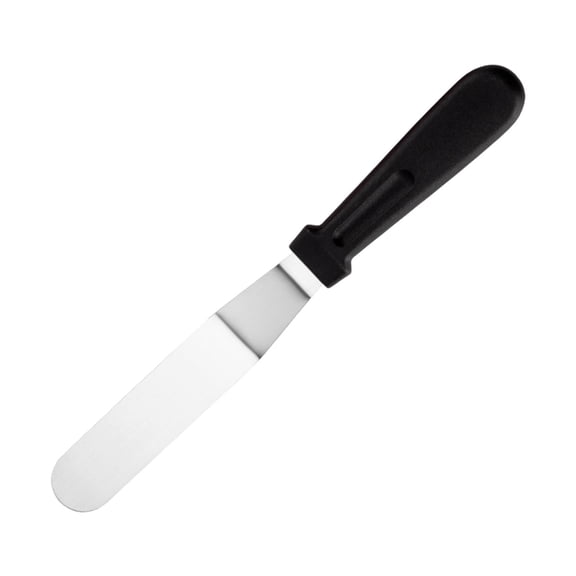 1Pcs Icing Spatulas,Offset Spatula,Stainless Steel Cake Decorating Spatulas 10.8 Inch Professional Angled Cake Spatula Plastic Frosting Handle for Home,Kitchen Or Bakery,Cake Decoration Tools,Black