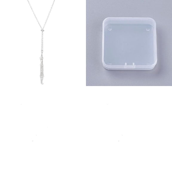 1Pcs Iron Macrame Pouch Necklace Making for Gemstone Bamboo Necklace Pendant Platinum Sweater Chain for Women Birthday Festival Elegant Gifts DIY Personalized Jewelry DIY