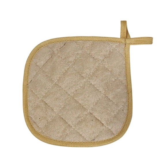 1Pcs Kitchen Pot Holders Set Heat Resistant Pure Cotton Potholders Kit Trivets Large Coasters Hot Pads Pot Holders for Everyday Cooking and Baking by 6.6 x 6.7 Inch,Brown