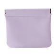 thumbnail image 1 of 1Pcs Lambskin Pocket Cosmetic Bag Makeup Pouch for Women Mini Makeup Bag Travel Storage-Waterproof Portable Squeeze Top Self-closing 4.72x4.33 Inch, 1 of 3