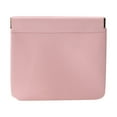 thumbnail image 1 of 1Pcs Lambskin Pocket Cosmetic Bag Makeup Pouch for Women Mini Makeup Bag Travel Storage-Waterproof Portable Squeeze Top Self-closing 4.72x4.33 Inch, 1 of 2