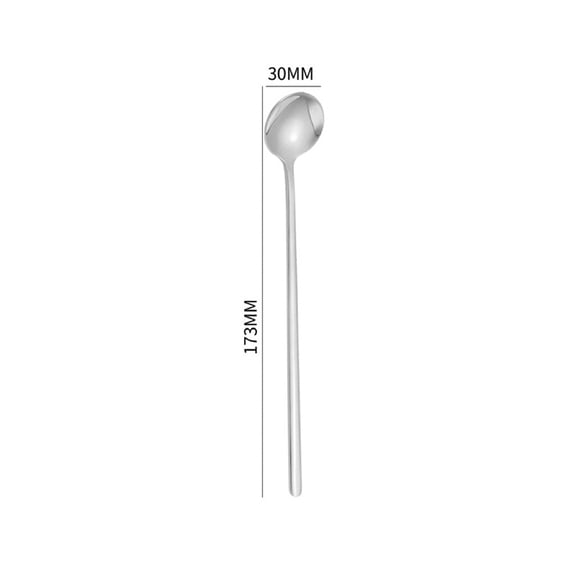 1Pcs Large Stainless Steel Spoon Long Handle Spoons Kitchen Cutlery Rice Dumpling Porridge Soup Scoops Restaurant Tableware