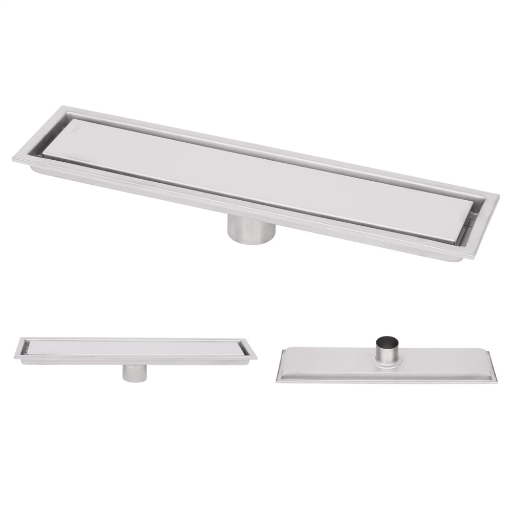 1Pcs Linear Shower Drains, Rectangle Bathroom Linear Drain, 304 ...