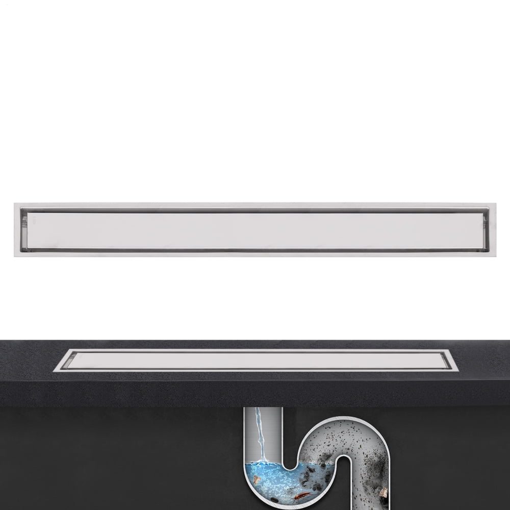 1Pcs Linear Shower Drains, Rectangle Bathroom Linear Drain, 304 ...