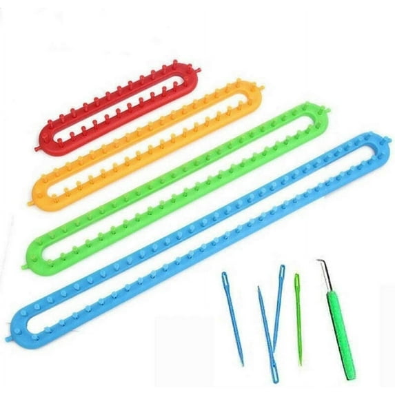 1Pcs Long Knitting Loom DIY Weaving Loom for Scarf Sweater Shawl Stitch Knit Weaving Tool with 62 Pegs
