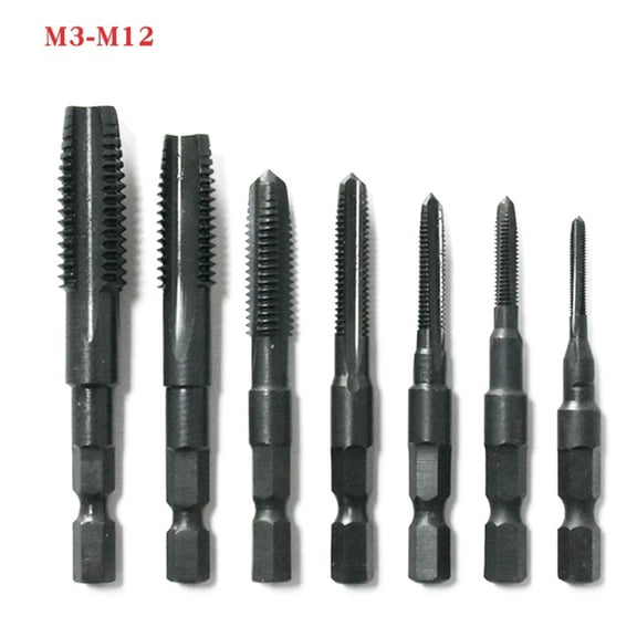 1Pcs M3 M5 M6 M8 M10 Tap Drill Bit Hex Shank Screw Thread Bit Compound Tap Plastic Tap Drill Bit For Tapping Thread Use M4 Smile Home