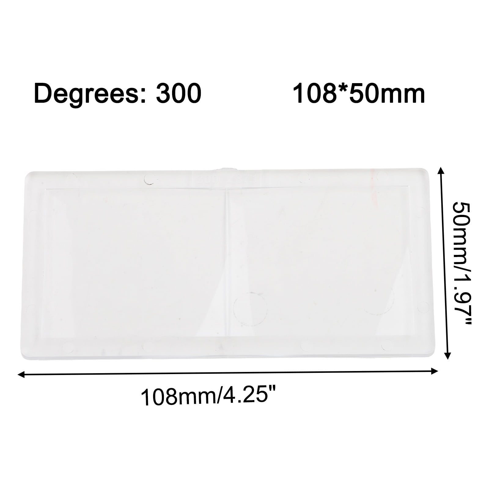 1Pcs Magnification Welding Lens 1.97X4.25 In Welding Cheater Lens