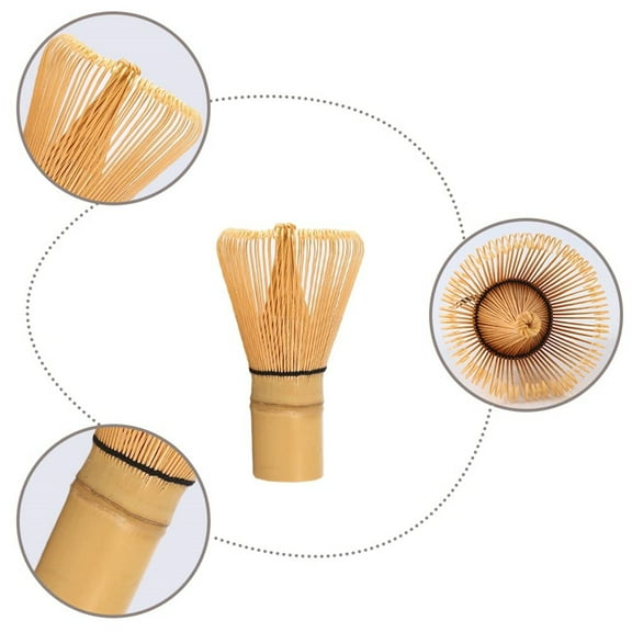 1Pcs Matcha Whisk Bamboo Traditional Japanese Chasen Matcha Stirrer 100 Prong Natural Tea Powder Matcha Tea Making Kit For Tea Lovers(Beige)