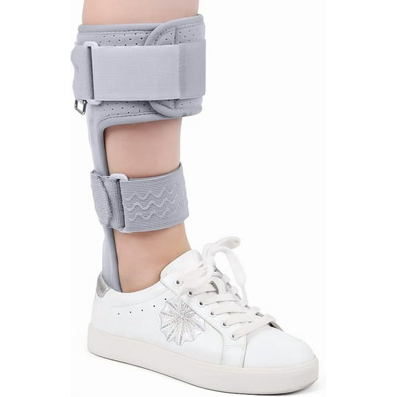 1Pcs Medical AFO Foot Drop Brace - Drop Foot Braces for Walking - AFO Brace Walking with Shoe - Ankle Foot Orthosis for Stroke - Drop Foot Stabilizer Support for Men & Women Medium-Left (Comfort)
