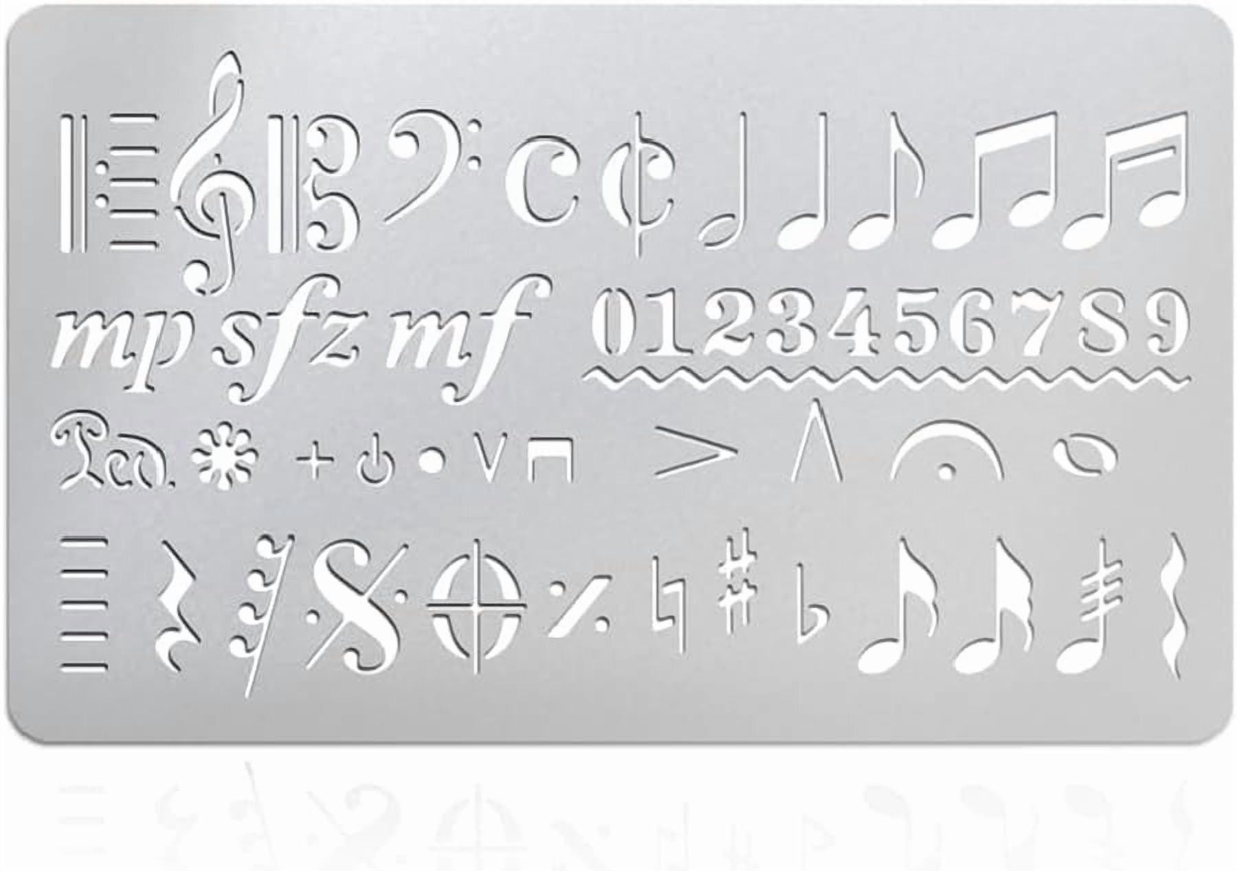 Musical Note Stencils, image size:1800x1268