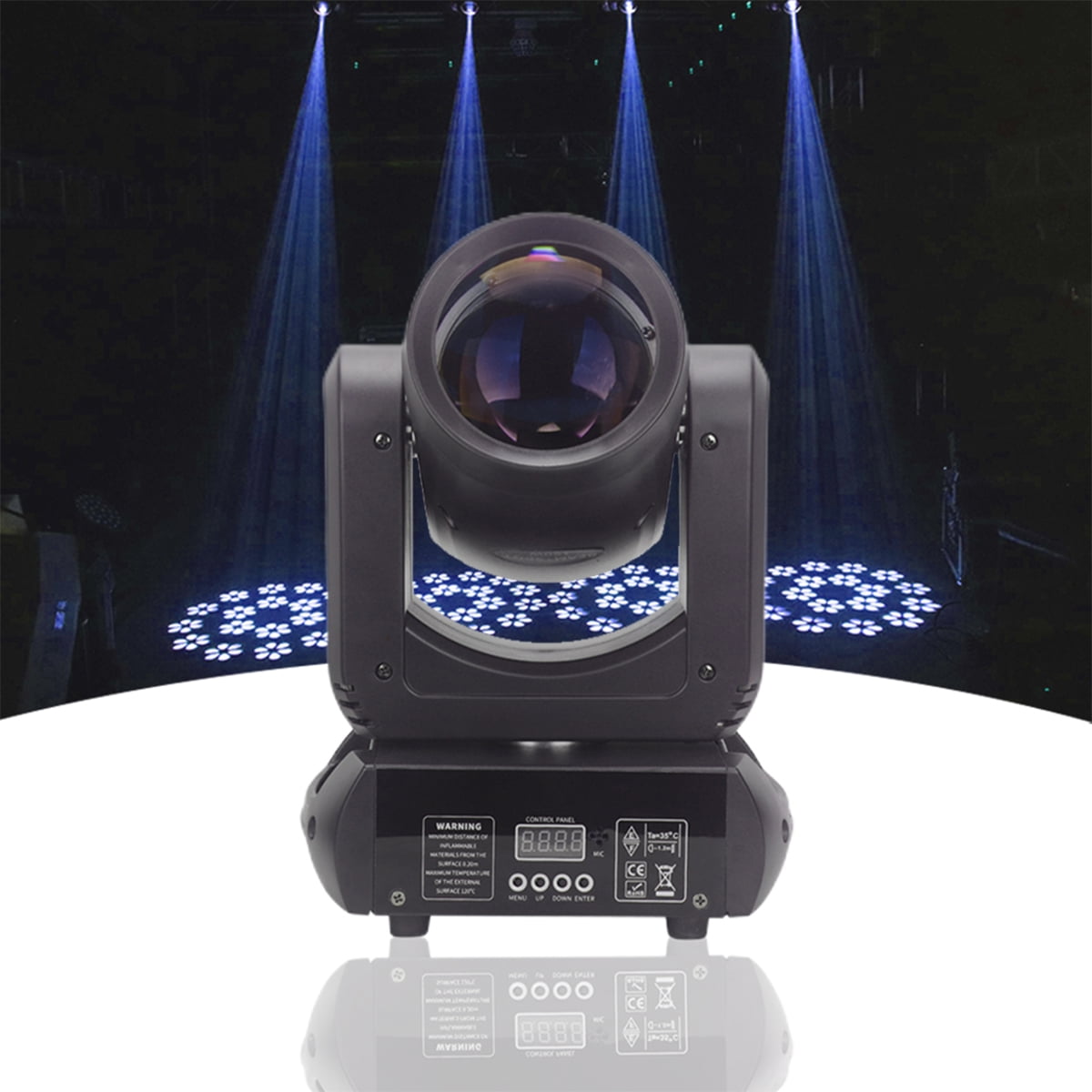 1Pcs Mini 150W LED Moving Head Light Beam Spot Prisms Dj Dmx Stage Light Effect Disco Dj Bar Wedding KTV